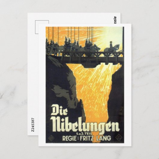 Die Nibelungen Opera 1924 Briefkaart (Voorkant / Achterkant)