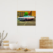 die niet van een roze Cadillac houdt Poster (Keuken)