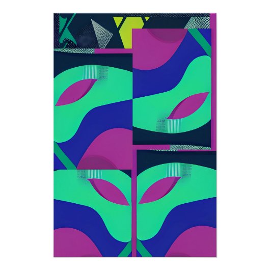 Die nieuwe Memphis maskerade golf Perfect Poster (Voorkant)