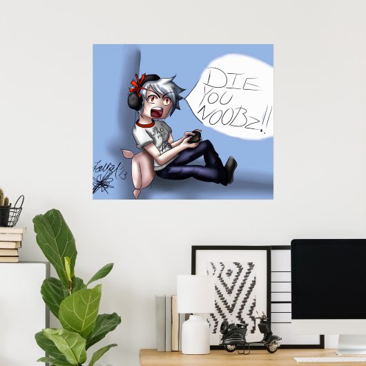 die noobs poster (Thuiskantoor)