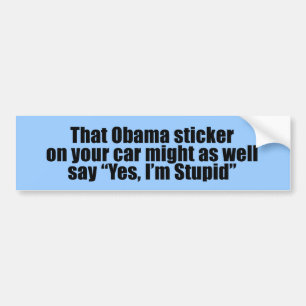 Die Obama sticker had net zo goed kunnen zeggen Ja