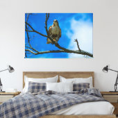 DIE OGEN 60 X 40 OMWIKKELDE CANVAS PRINT (Insitu (Slaapkamer))