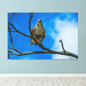 DIE OGEN 60 X 40 OMWIKKELDE CANVAS PRINT (Insitu (Houten vloer))