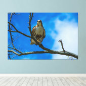 DIE OGEN 60 X 40 OMWIKKELDE CANVAS PRINT (Insitu (Houten vloer))