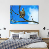 DIE OGEN 60 X 40 OMWIKKELDE CANVAS PRINT (Insitu (Slaapkamer))