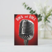 Die Old Time Rock en Roll Briefkaart (Staand voorkant)