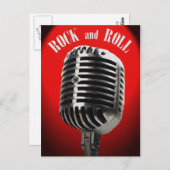 Die Old Time Rock en Roll Briefkaart (Voorkant / Achterkant)