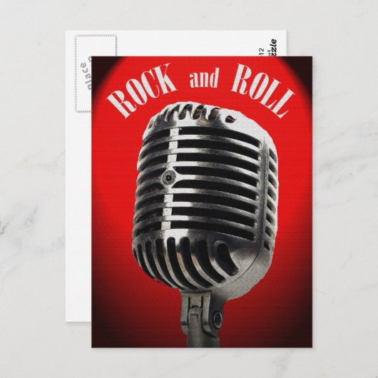 Die Old Time Rock en Roll Briefkaart (Voorkant / Achterkant)