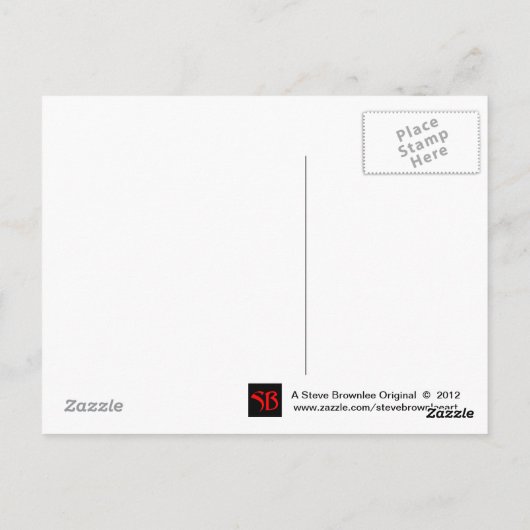 Die Old Time Rock en Roll Briefkaart (Achterkant)