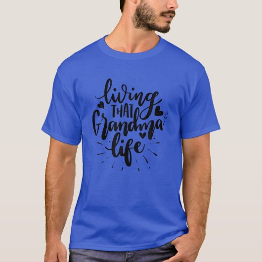 Die oma Life Nana Grandmoeder T-shirt (Voorkant)