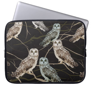 die op een vertakking zit laptop sleeve