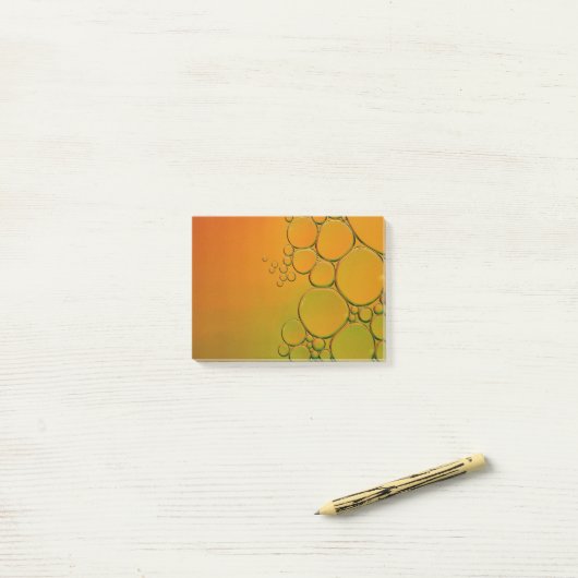 die oranje bellen post-it® notes (Op bureau)