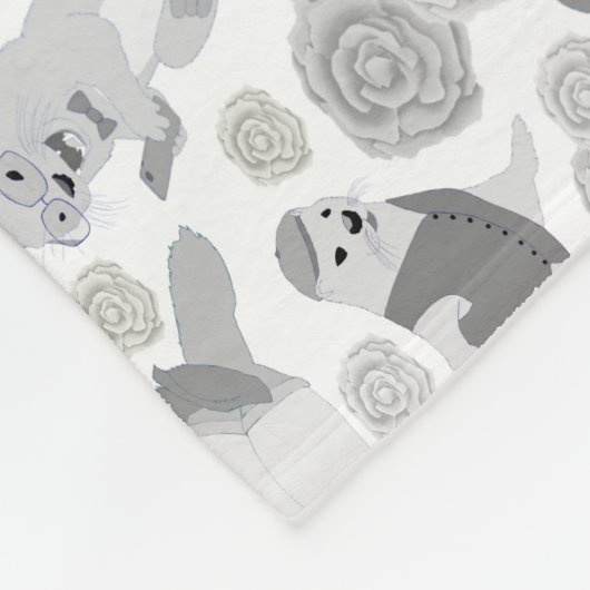 Die otterhipsters fleece deken (Hoek)