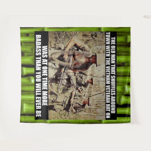 DIE OUDE VIETNAM-VETERAN WANDKLEED (Voorkant (horizontaal))