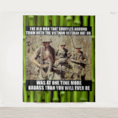 DIE OUDE VIETNAM-VETERAN WANDKLEED (Voorkant)