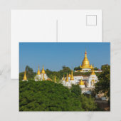 Die Pagoden von Mandalay Postkarte Briefkaart (Voorkant / Achterkant)