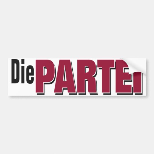 Die Partei Logo Bumpersticker (Voorkant)