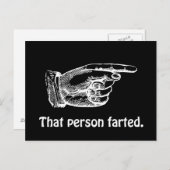 die persoon heeft gekweekt briefkaart (Voorkant / Achterkant)