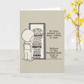 Die persoon kaart (Gele Bloem)