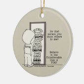 Die persoon zijn keramisch ornament (Links)