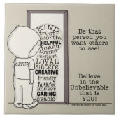 Die persoon zijn tegeltje (Voorkant)