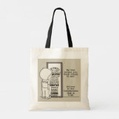 Die persoon zijn tote bag (Achterkant)