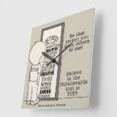 Die persoon zijn vierkante klok (Hoek)