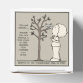 die plaats bedankdoosjes (Bovenkant)