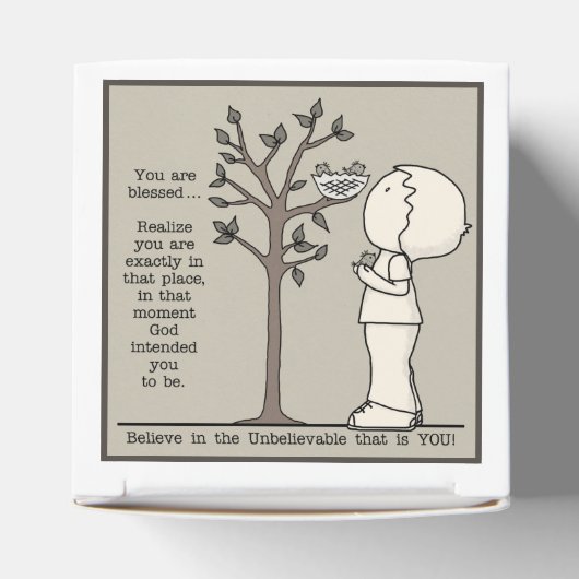 die plaats bedankdoosjes (Bovenkant)