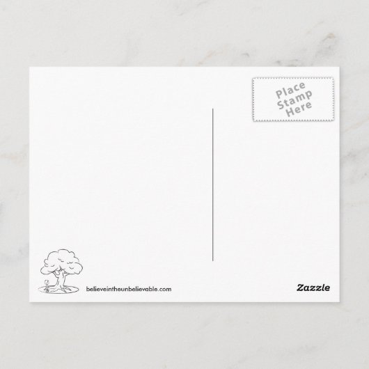 die plaats briefkaart (Achterkant)