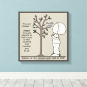 die plaats canvas afdruk (Insitu (Houten vloer))