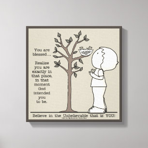 die plaats canvas afdruk