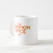 Die pompoenkruid-herfst in de herfst koffiemok (Voorkant links)