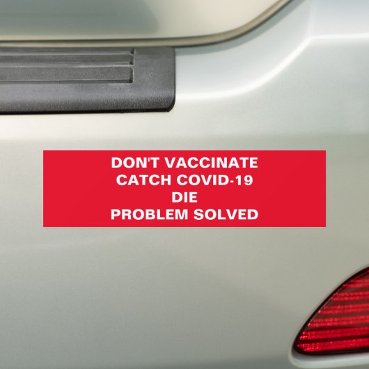 DIE PROBLEEM OPGELOST BUMPERSTICKER (Op auto)