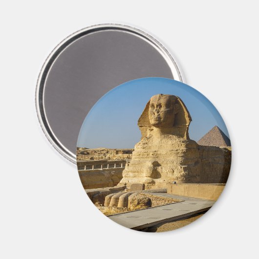 Die Pyramiden von Gizeh in Ägypten Magnet (Voorkant / Achterkant)