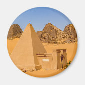 Die Pyramiden von Meroe im Sudan Magnet (Voorkant)