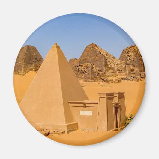 Die Pyramiden von Meroe im Sudan Magnet (Voorkant)