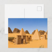Die Pyramiden von Meroe Postkarte Briefkaart (Voorkant / Achterkant)