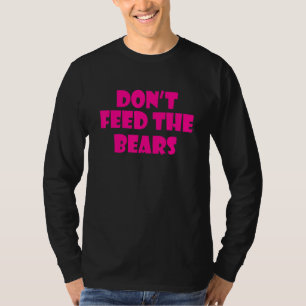 Die Retro 70's Vintage Stijl Voer De Beren Niet T-shirt