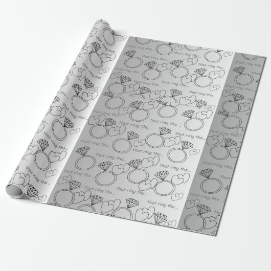 DIE RING THO.... Cadeaupapier (Uitgerold)