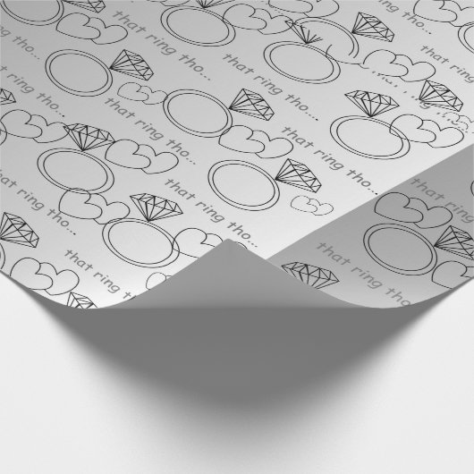 DIE RING THO.... Cadeaupapier (Hoek)