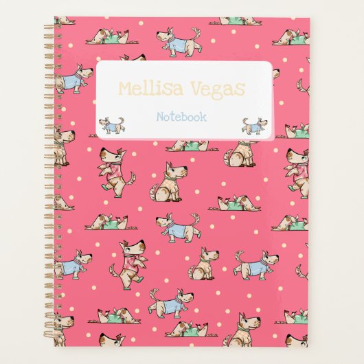 Die rode hond met naam planner (Voorkant)