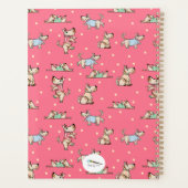 Die rode hond met naam planner (Achterkant)