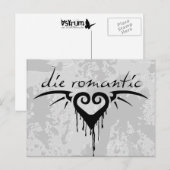 die romantisch briefkaart (Voorkant / Achterkant)