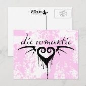 die romantisch briefkaart (Voorkant / Achterkant)