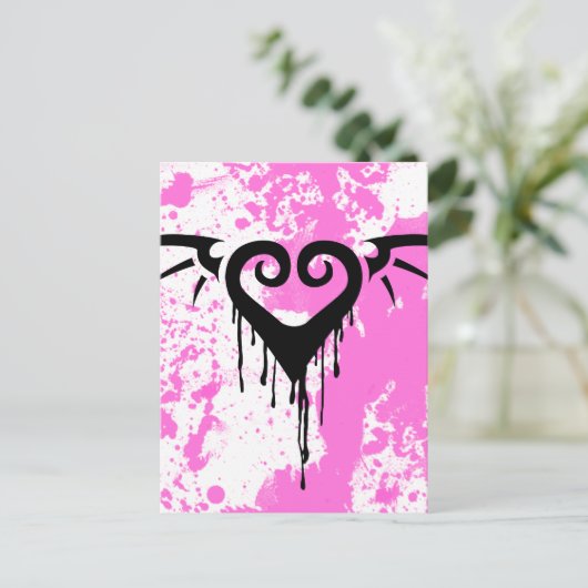 die romantisch hart briefkaart (Staand voorkant)