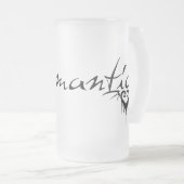 die romantisch matglas bierpul (Voorkant rechts)