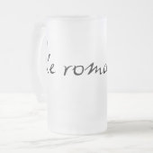 die romantisch matglas bierpul (Voorkant links)