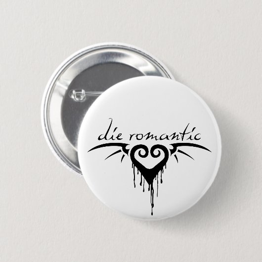 die romantisch ronde button 5,7 cm (Voorkant /achterkant)