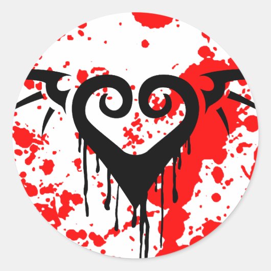 die romantisch ronde sticker (Voorkant)